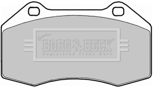 BORG & BECK Комплект тормозных колодок, дисковый тормоз BBP1909